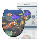 Schütte WC-Sitz SEA Life Duroplast mit Absenkautomatik & Schnellverschluss