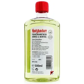 RIVIERA Pharma & Cosmetics GmbH Holzhacker Franzbranntwein mit Arnika & Menthol 500 ml