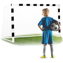 Neo-Sport Fußballtor Schwarz/Weiß NS-464