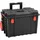vidaXL Koffer für Flugreise Tragbar Schwarz 57x35x32,5 cm PP, Koffer, Hartschalenkoffer, Werkzeugkasten, Transportkoffer mit Schaumstoff
