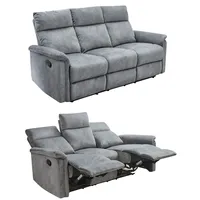 Luma-home 3-SITZER-RELAXSOFA 180/90/100 cm Federkern, Liegefunktion verstellbar durch halbautomatische