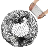 12 Stück Elastische Unsichtbare Haarnetze,Nylon Haarnetz,Wiederverwendbare Dutt Haarnetz,für Krankenschwestern, Tänzerinnen, Flugbegleiterinnen, Damen, Mädchen und Hochsteckfrisuren