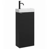 Badplaats Gäste-WC Möbel Orion 40 x 22 cm – Matt Schwarz – Handw
