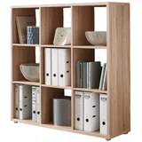 BMG Möbel QUADRO Aktenregal 37,5 x 37,5 x 108,5 cm beige