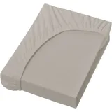 Bella Donna Jersey 120 x 200 - 130 x 220 cm perlgrau