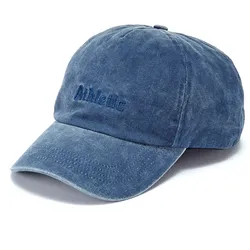 Schirmmütze AUTHENTIC LE JOGGER, Damen, blau (jeansblau), Baumwolle, used, casual, Mützen, im Used-Look, Cap, Denim-Jeans, Sommermütze, Basecap