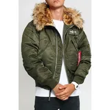 Alpha Industries 45P Hooded Custom dark green L