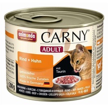Animonda Carny Adult 200g Dose Katzennassfutter 6 x 200 Gramm Rind + Huhn