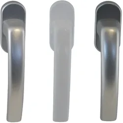FKS Fenstergriff Ulm Alu Fenstergriff Rasterolive Griff Fensterolive 7/43 , Farben: 9016 weiss