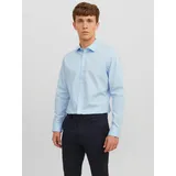 JACK & JONES Langarmhemd Slim Fit Blau L