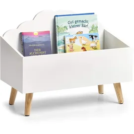 Zeller Aufbewahrungstruhe Wolke 58 x 28 x 45 cm MDF weiß