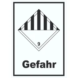 Schild verschiedene Gefahren Gefahr Stoffe Material miscellaneous hochkant A1 (594x841mm)