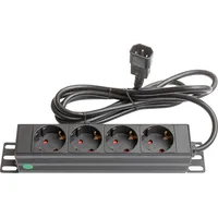 Alcasa GC N0078 - Steckdosenleiste 10'', 1HE, 4-fach
