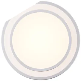 Lightbox 1 LED Ø 28 cm Metall/Kunststoff silber/weiß