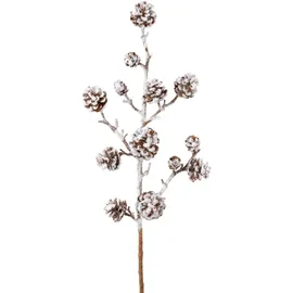 Creativ green Winterliche Kunstpflanze 58 cm braun