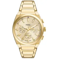 Fossil Herren Analog Quarz Uhr mit Edelstahl Armband FS6119