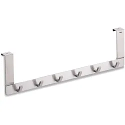 KELA Türgarderobe Türhakenleiste COLGAR mit 6 Haken Edelstahl