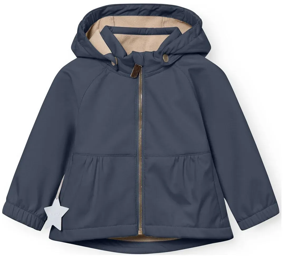 Mini a ture Matbriddi Softshell jacket. GRS ombre blue (5820) 5y