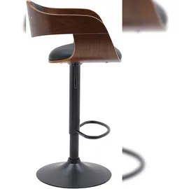 CLP 2er Set Barhocker Kingston, Barstühle gepolstert mit Kunstleder oder Stoffbezug, Tresenstühle höhenverstellbar