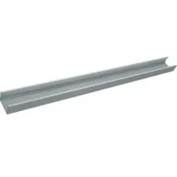 Hager DABA500801ELN Deckenanschlussbahn-Profil Länge 3m aus Aluminium zu DABA 50x80mm eloxiert.Deckenanschlussbahn zur Montage zur Leitungsführung  - 3 Meter