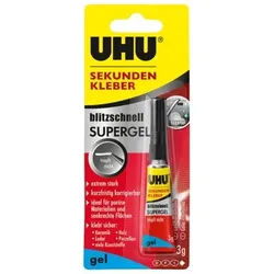 Sekundenkleber blitzschnell Supergel, 3 g