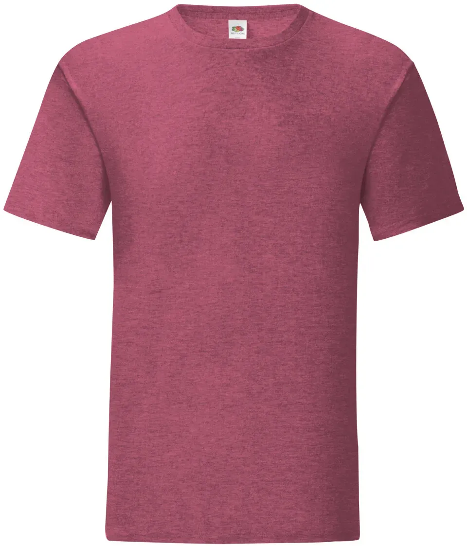 Fruit of the Loom - Iconic 150 Unisex T-Shirt - Heather Burgundy / S