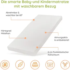 Kids Collective Kindermatratze, Weiß, Naturmaterialien, H2, 70x140 cm Schlafzimmer, Matratzen Shop, Matratzen, Jugend- & Kindermatratzen