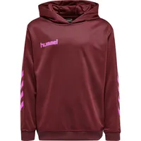 Hummel Promo Poly Hoodie Biking RED/Raspberry Sorbet M