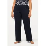 Ulla Popken Funktionshose Jogginghose gerade Schwarz 50/52