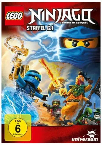 DVD Lego Ninjago - Staffel 6.1: Kinderfilm aus Dänemark, FSK 6, 110 Min, Trickfilm