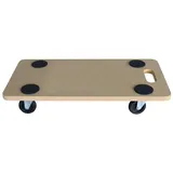 Spetebo Transport Rollbrett Tragkraft 150 kg - 58 x 29 cm - Möbelroller Pflanzenroller Möbel Pflanzen Transporthilfe mit Griff