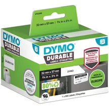 Dymo Hochleistungs-Etiketten 32 mm x 57 mm Weiß 800 St.