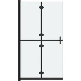 vidaXL Faltbare begehbare Duschwand ESG-Glas mattiert 90x190 cm