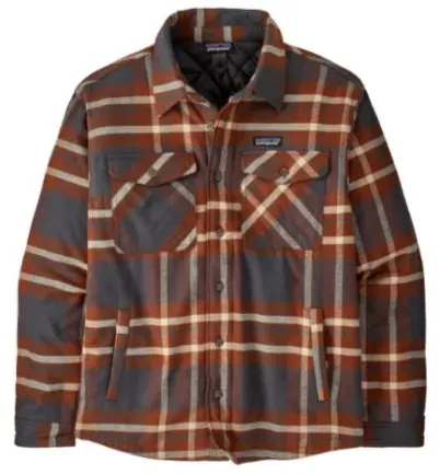 Patagonia M's LW Insulated Fjord Flannel Shirt - Warmes Hemd mit Kunstfaserisolation - XXL - Ashore Ink Black