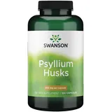 Swanson Psyllium Husks (Flohsamenschalen), 610mg, 100 Kapseln, Ballaststoff, hochdosiert, Laborgeprüft, Sojafrei, Glutenfrei, Ohne Gentechnik