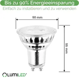 Lumiled LED Lampe 10x GU10 6 W 4000 K Neutralweiß