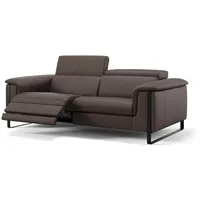 Sofanella 3-Sitzer Leder VIENNA, Relaxcouch, Designersofa, Designer Sofa, 3er Couch, Sofagarnitur braun