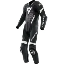 Dainese Laguna Seca 6 S26, Lederkombi 1tlg. perforiert - Schwarz/Weiß/Grau - 50