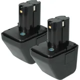 EXTENSILO 2x Akku kompatibel mit Würth G12 Werkzeug, Blindniet-Setzgerät (3500 mAh, NiMH, 12 V)