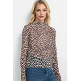 RICH & ROYAL Langarmshirt in camel beige | Gr.: L