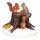 Lemax Chipmunks Weihnachtsdorf mehrfarbig 0,42 m x 0,34 m handbemalt