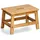 Zeller Schemel Bambus 25 x 25 x 38,5 cm Braun