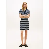 Tommy Hilfiger Polokleid Gestreift Blau/Schwarz M