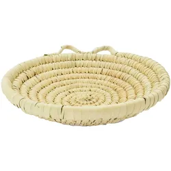 Flache Schale Brotkorb geflochten Natur Bosque