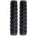 Messingschlager D2 Knobs Griffe Fahrradgriffe schwarz/grau 130 mm