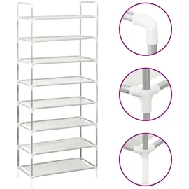 vidaXL Schuhregal 57 x 8 x 15 cm silber