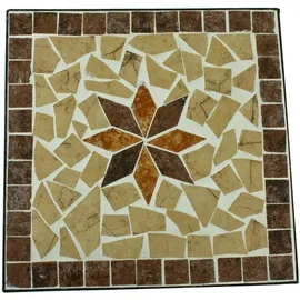 deluke Gartentisch 35 x 35 x 53 cm Braun