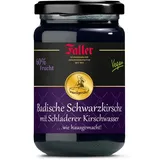 Genieße die Frische: Schwarzkirsch Konfitüre mit Kirschwasser, 330g - 60% Frucht