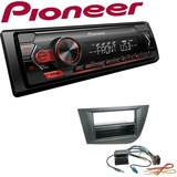 Pioneer 1-DIN Autoradio USB AUX Android Set für Seat Leon 2005-2009 schwarz