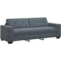 VidaXL 3-Sitzer-Sofa Dunkelgrau 180 cm Samt